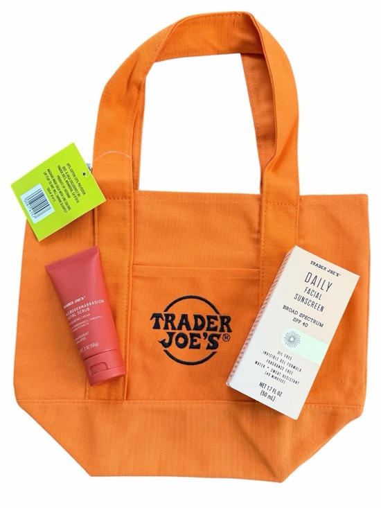 Trader Joe'S Other - Trader Joe’s Trio: Mini Tote + Daily Facial Sunscreen (50ml) +Facial Scrub (56g)